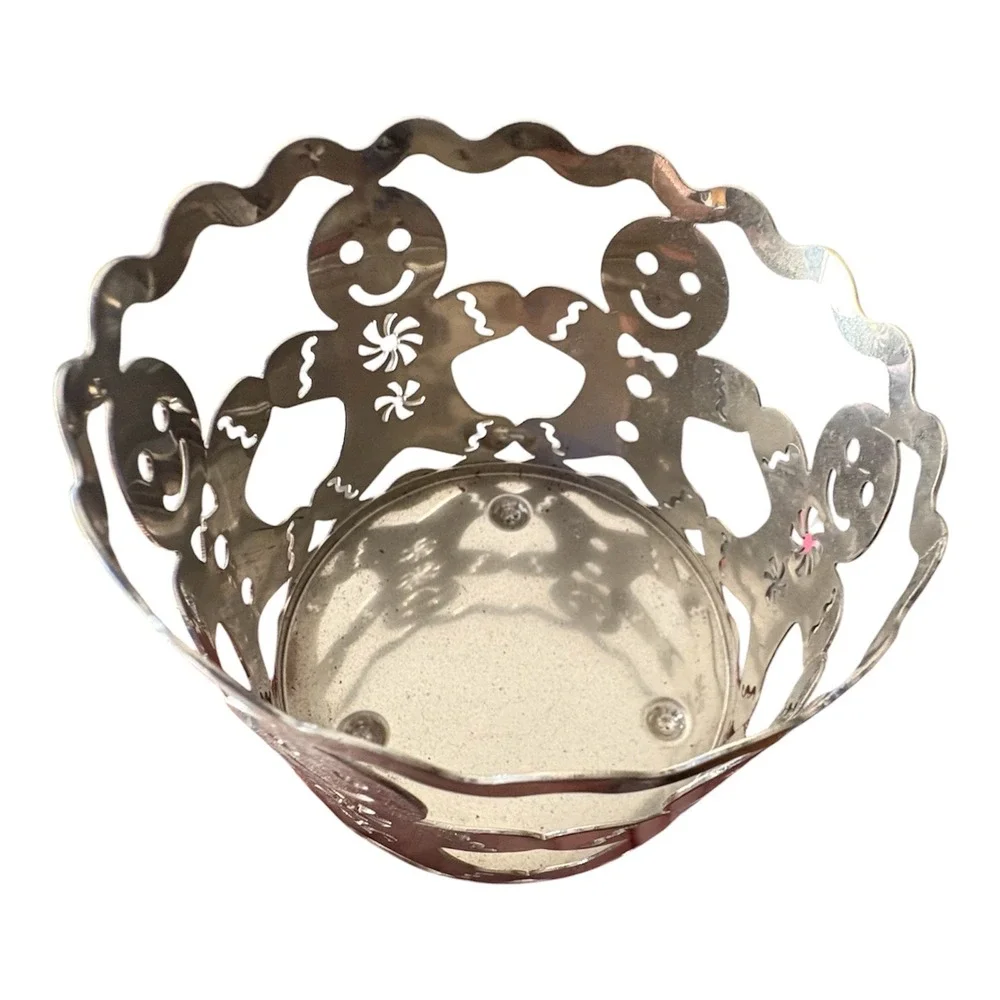 Slatkin & Co Bath & Body Works Gingerbread Man Candle‎ Sleeve Holder 3 Wick 2pk
